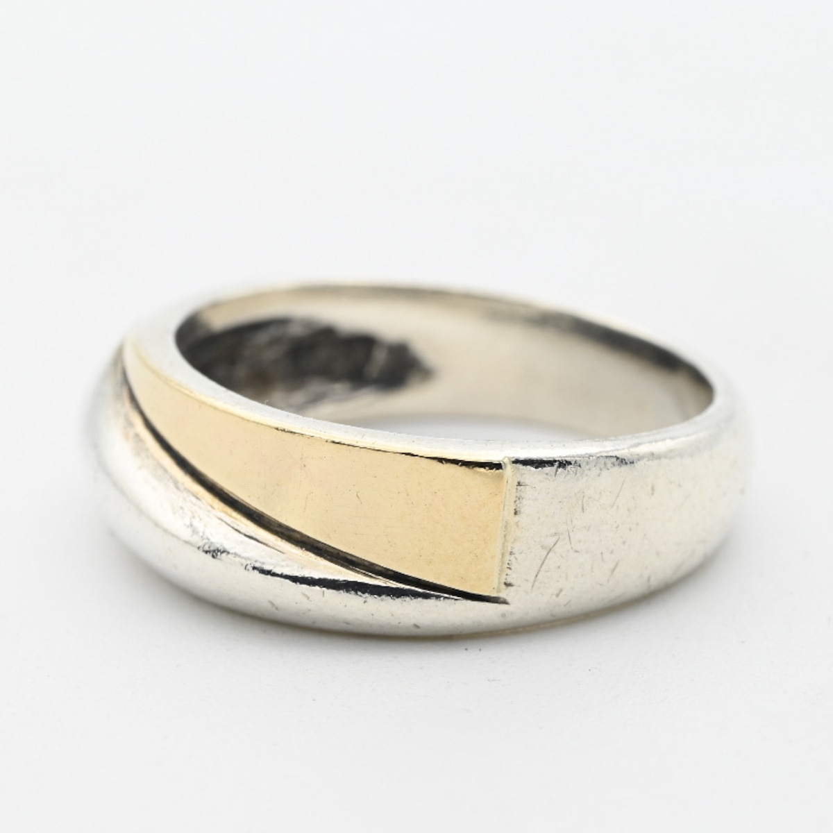 14K Gold/ Silver Combination Ring #12.0 / Denmark | DÉMODÉ-Vintage ...