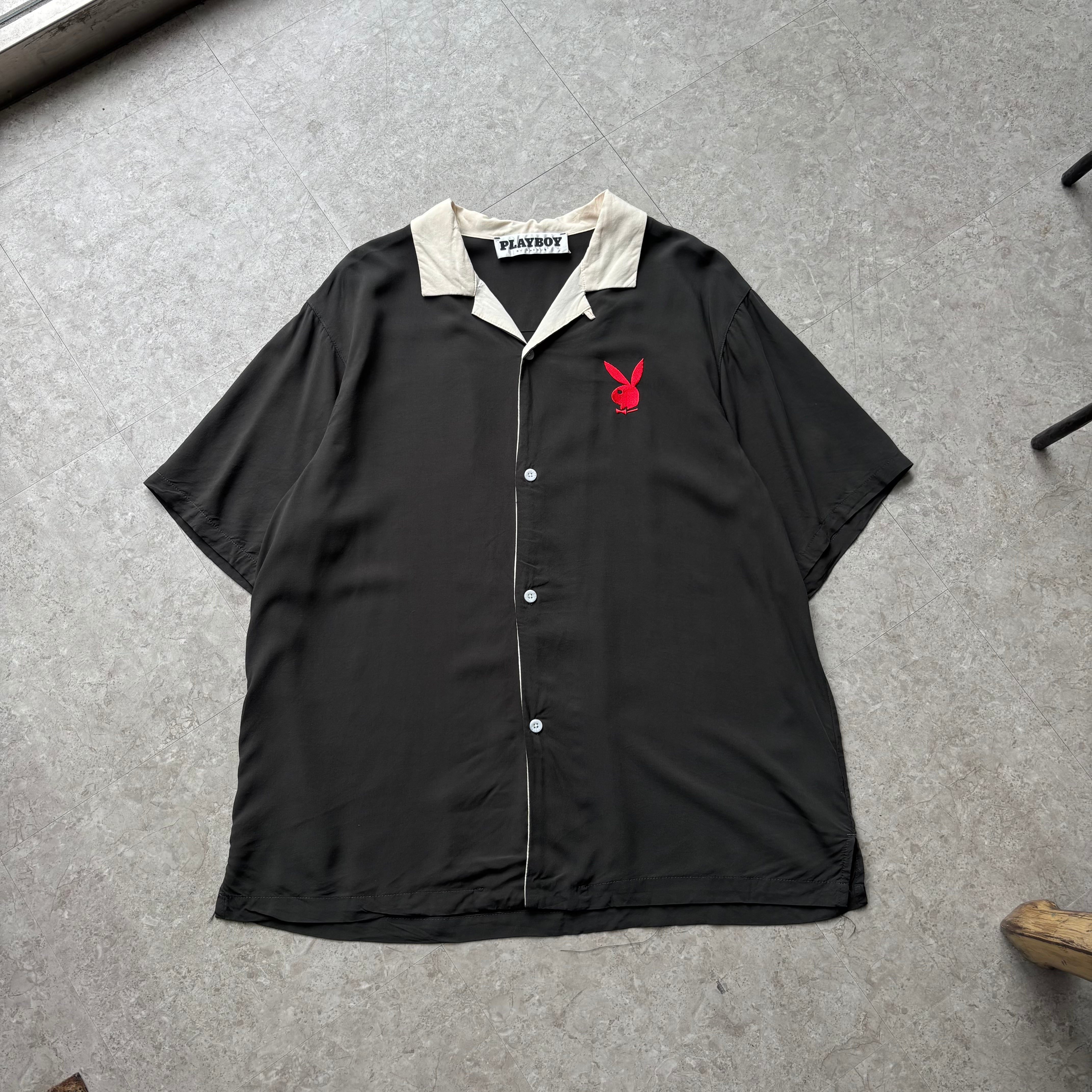 PLAY BOY "rayon" S/S open colour shirt【仙台店】