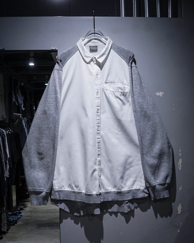 【add (C) vintage】“IRIDIUM”Switching Design Vintage Loose L/S Shirt