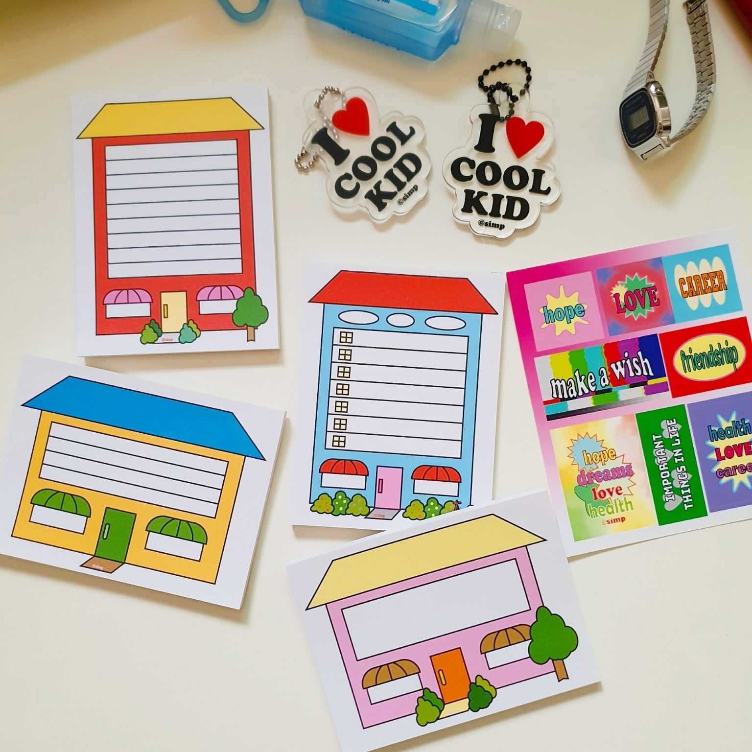simp】メモ帳 HOME（1,2,3,4） | 韓国文具・雑貨 kaulcoffee.studio