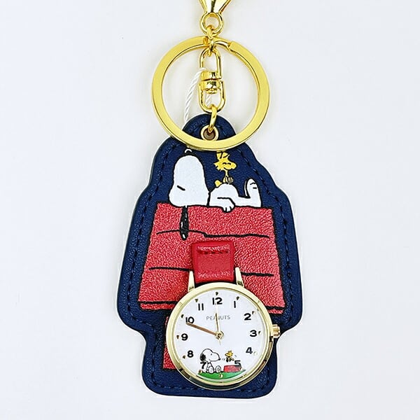 スヌーピー ダイカットチャームウォッチ ネイビー 時計 SNOOPY