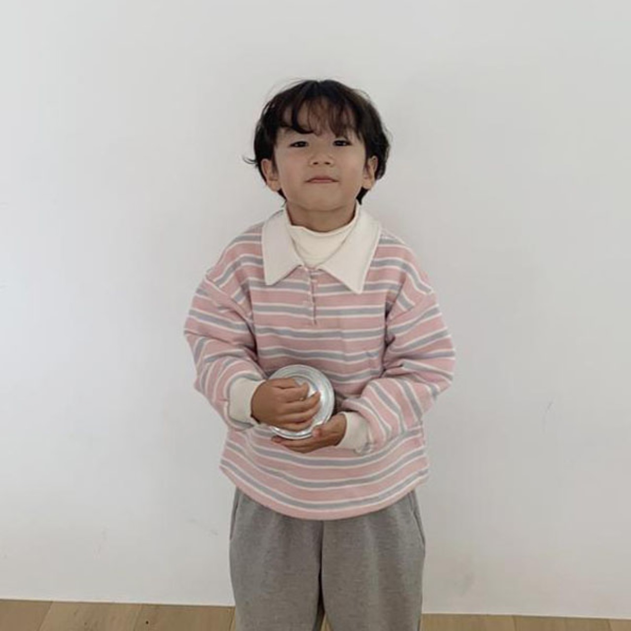 ザゴグマ / THE GOGUMA / わたあめ裏起毛襟付きT / 韓国子供服 / ジュニア / 26winter〖取寄〗*JS~JL*