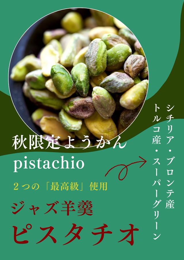 ハーフサイズ【秋ようかん】ジャズ羊羹 pistachio