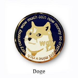 純銀DOGE GOLD x BLUE / SILVER DOGECOIN GOLD x BLUE ドージコイン