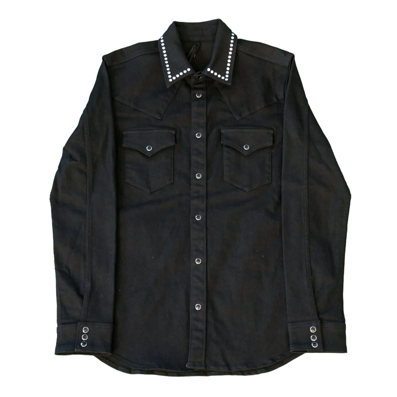 GALAABEND ガラアーベント スタッズ ストレッチ ウェスタンシャツ サイズL