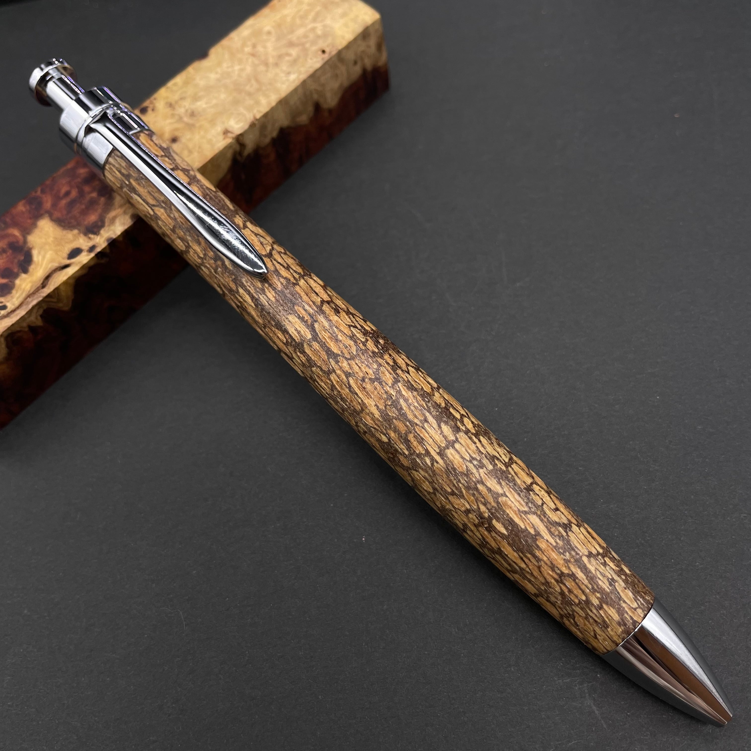 ゼブラウッド】木軸ペン 三神シャープ1100 / 三神ボール1000 | 富士瘤