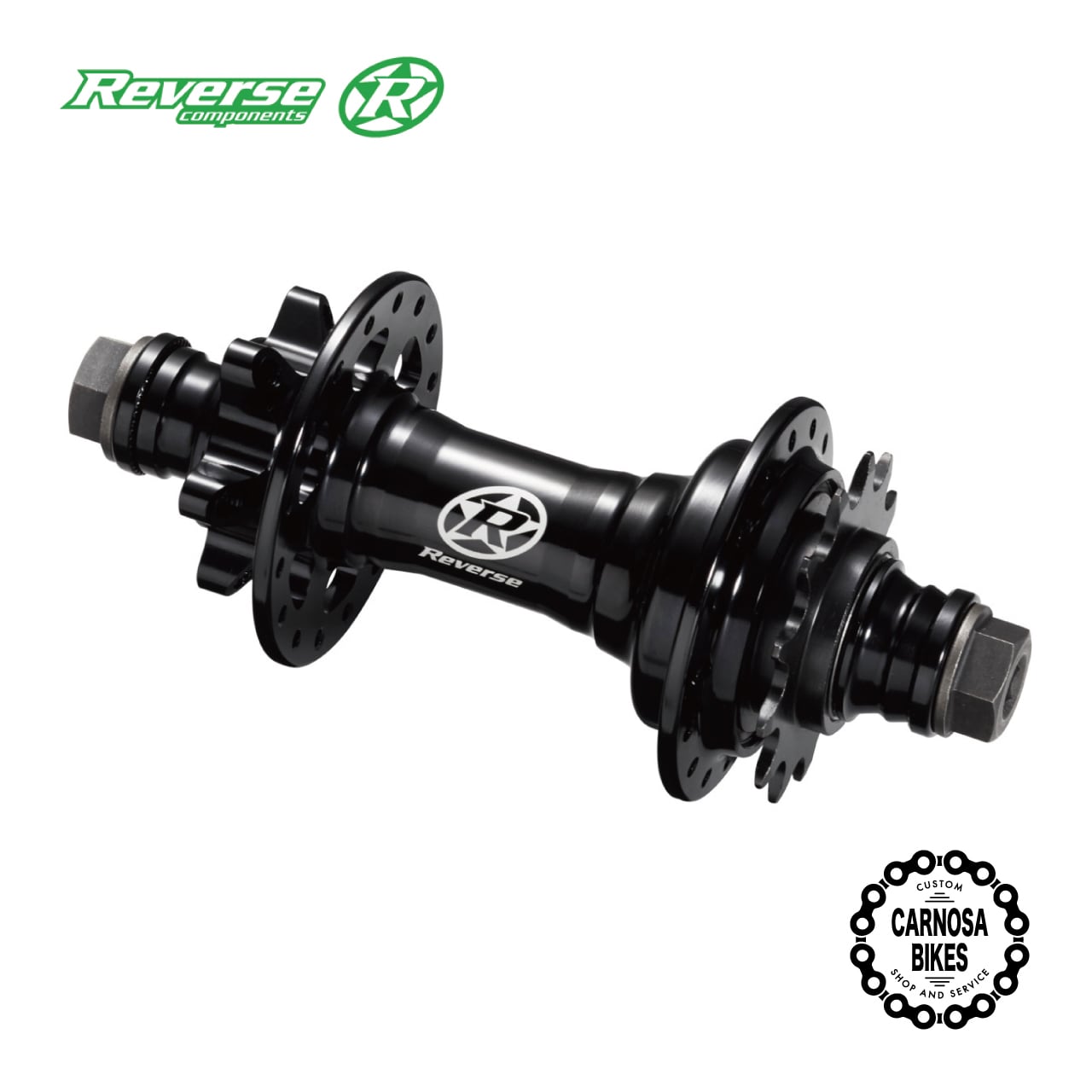 【Reverse Components】BASE シングルスピード リアハブ 10×135mm 32H