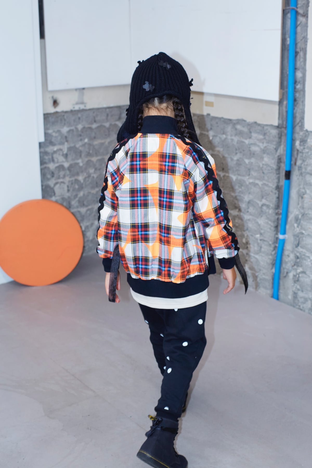♡大人F2♡frankygrow♡チェック トラック ジャケットORANGE FORMED CHECK TRACK JACKET / F2 | frankygrow concept shop