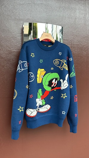 ALANUI -【WOMEN】Girocollo Marvin Warner Bross- :NAVY BLUE MULTICOLOR