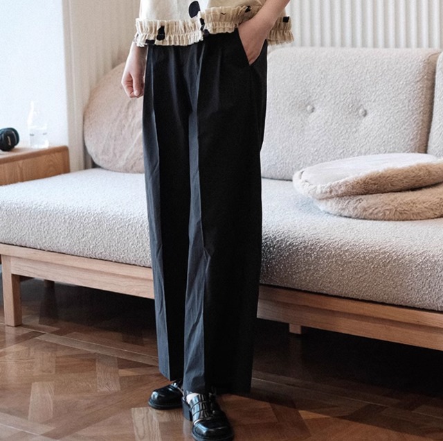 straight wide pants【2024042701】