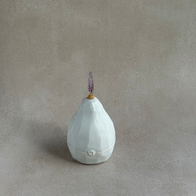 遠藤窯 蓋物 洋梨