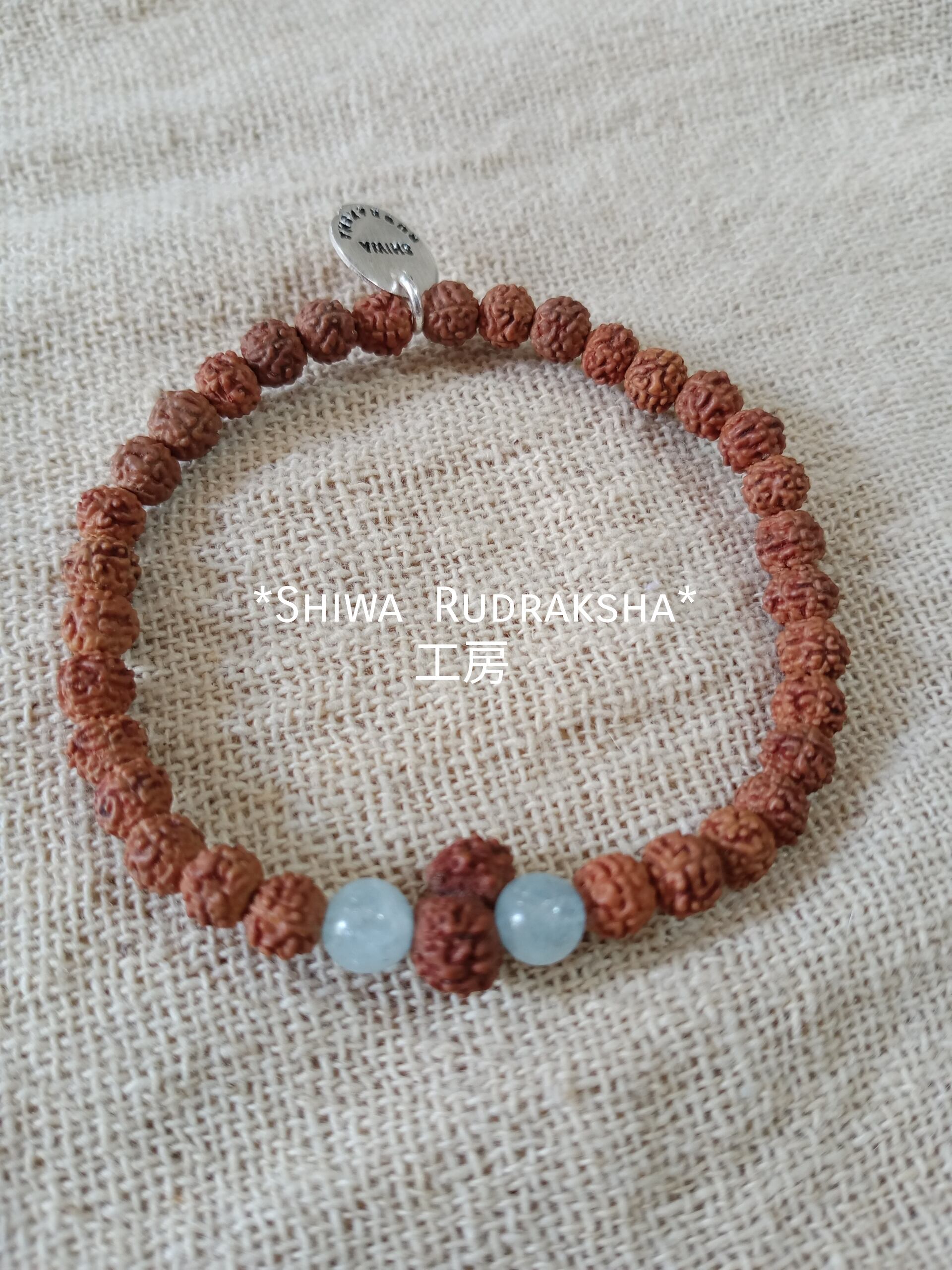 ✰︎‪ 琥珀 ✰ ✰︎　ルドラクシャマーラー　トップガウリシャンカラ　④ ガウリィシャンカラ | Shiwa Rudraksha