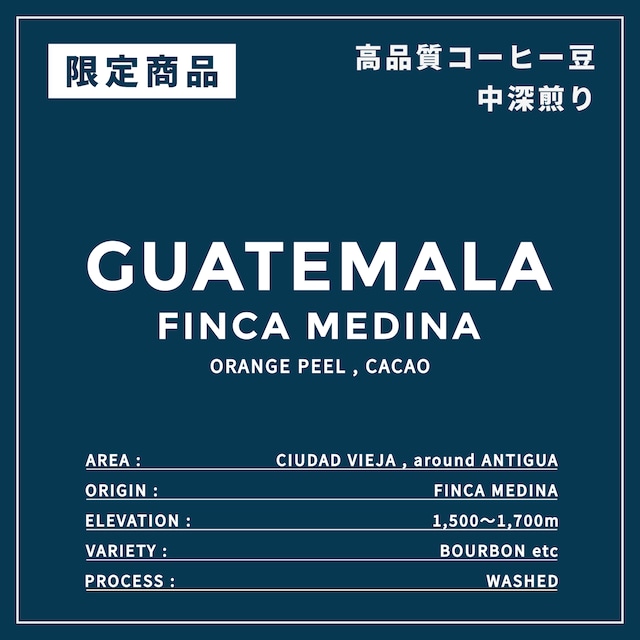 限定 GUATEMALA|FINCA MEDINA |中深煎り |コーヒー豆