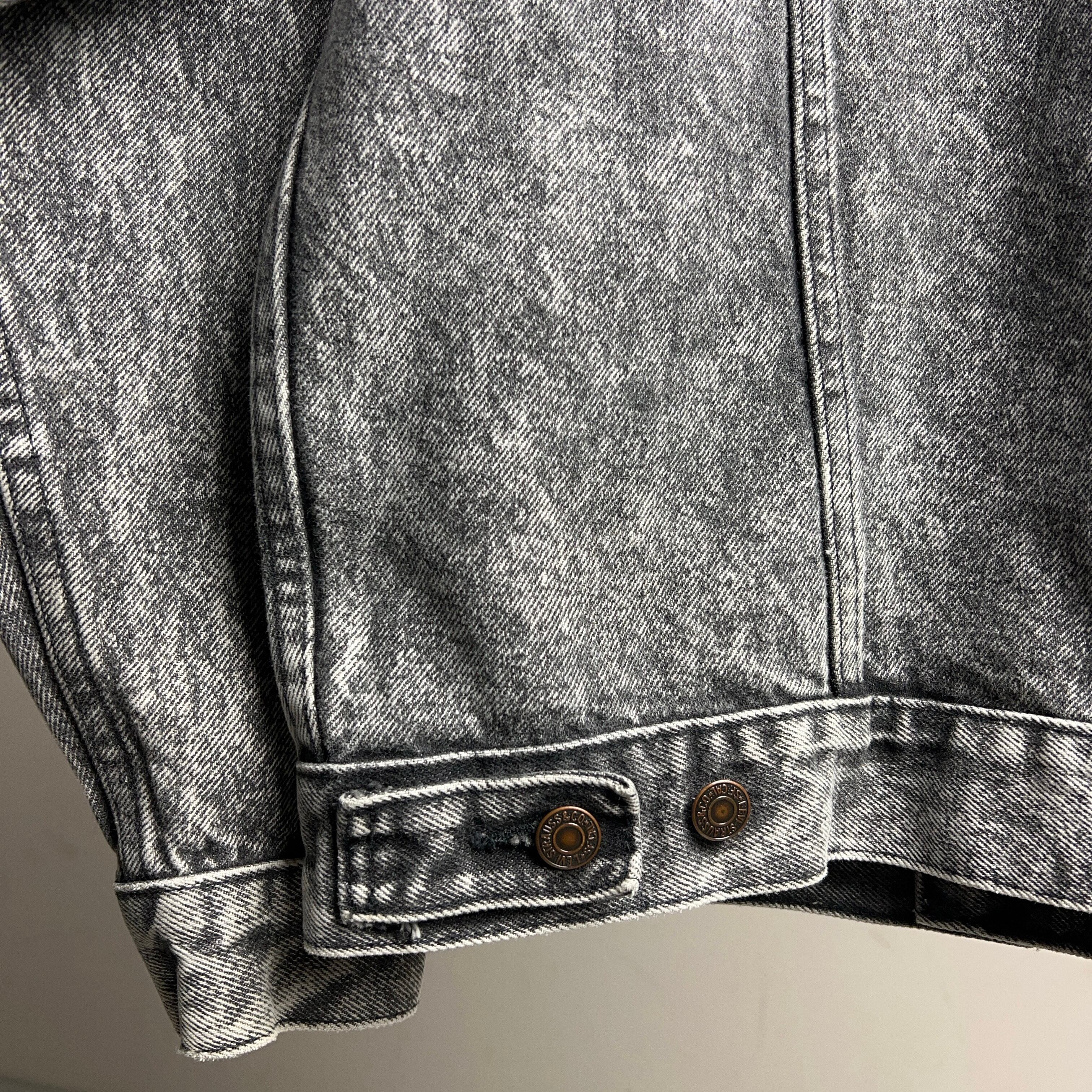 90's Levi's 70508-0256 Black Denim Jacket 90年代 リーバイス
