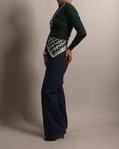 1960's Unknown / Rib Long Tee - Green