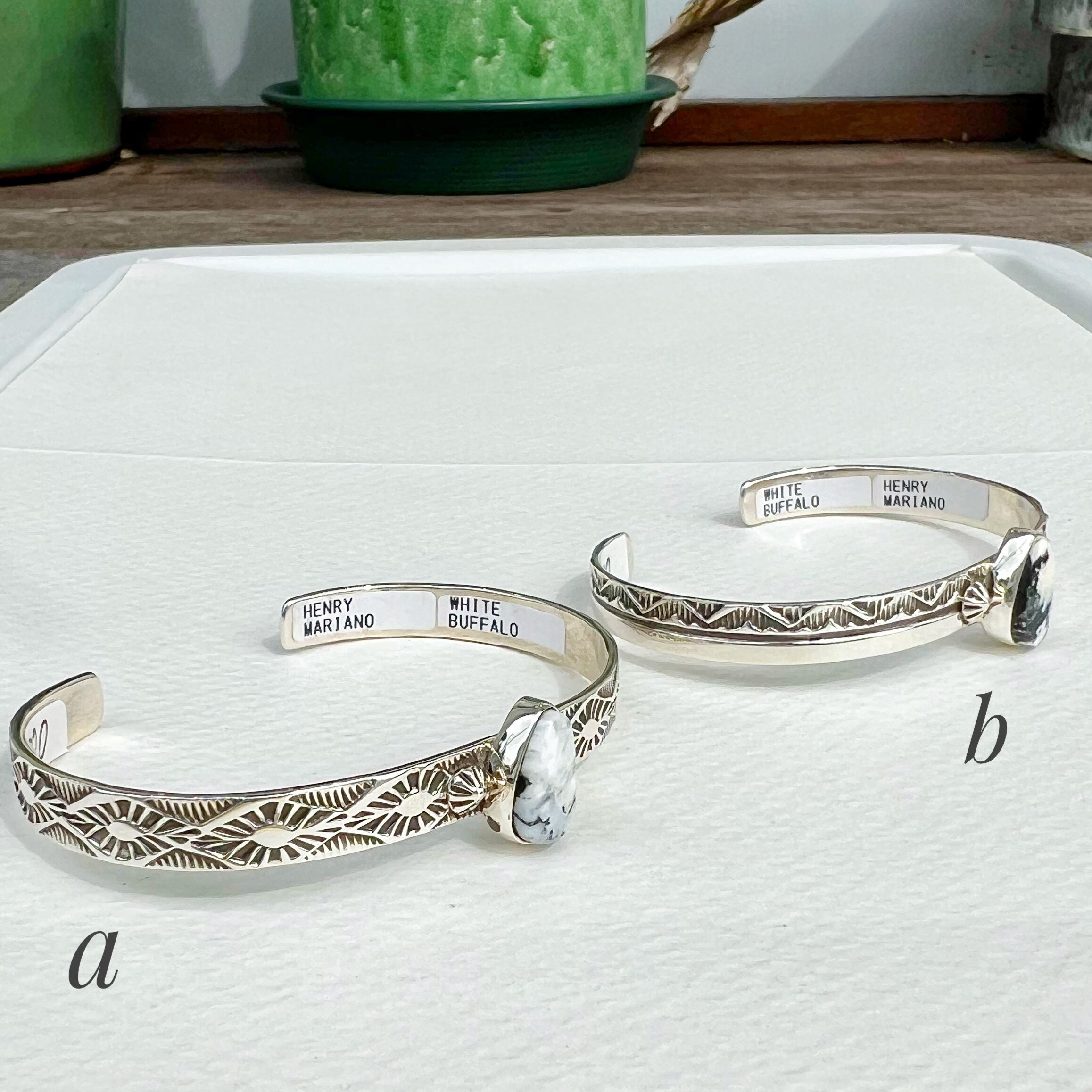 Harpo クラスター ホワイトバッファロー バングル ナバホ ロンハーマン  