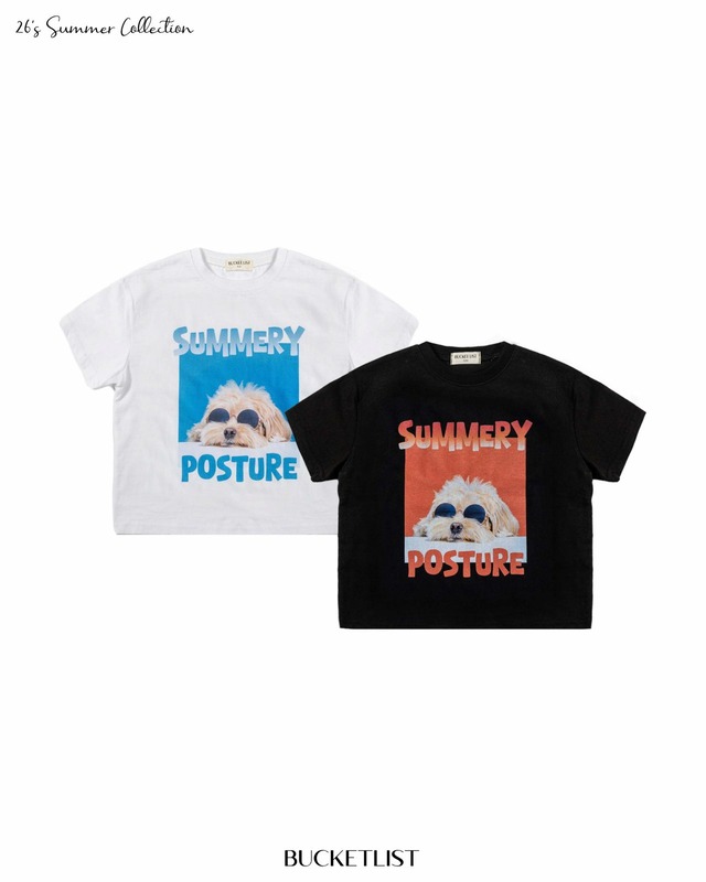 【取寄】bucket list｜sunglass short sleeve tee｜サングラス半袖T｜S-JXL｜kids&jr｜26 summer