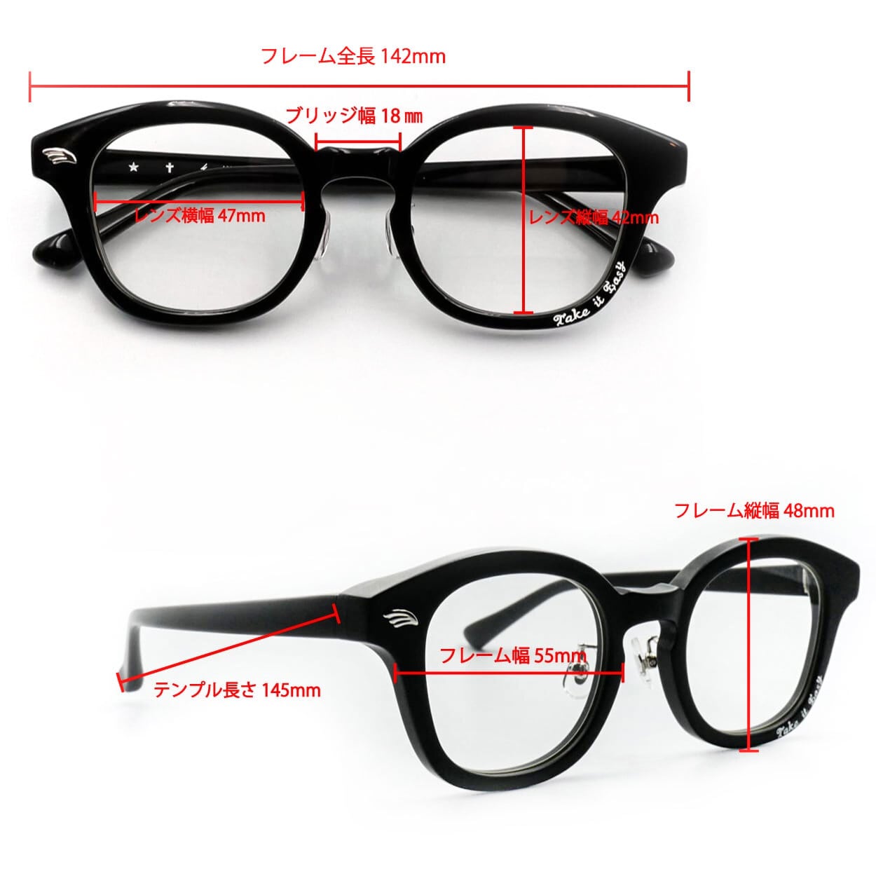 ☆ Clearレンズ / Take・Gray sasaフレーム ☆ | ☆N S H☆
