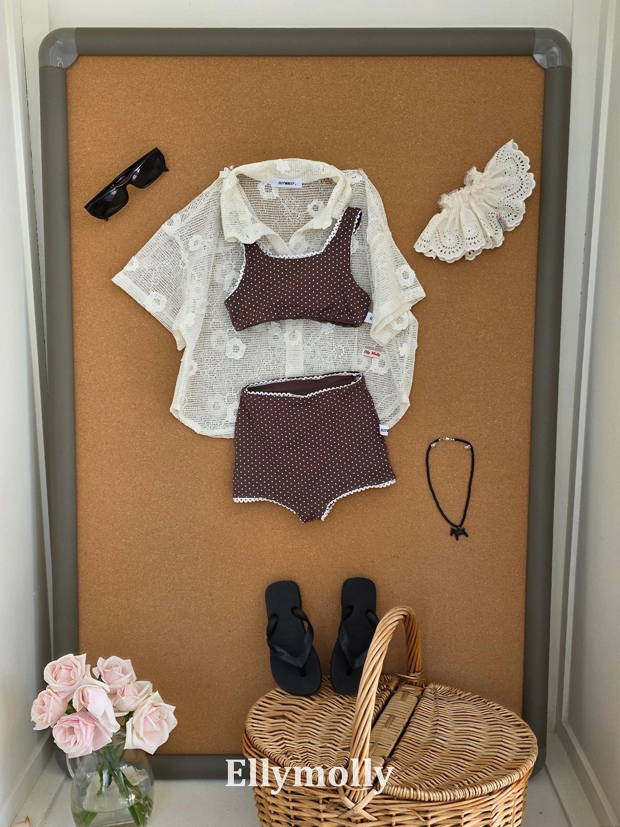 red S[5]［即納］reversible swim setup (両面着用可能）/ elly molly 26summer