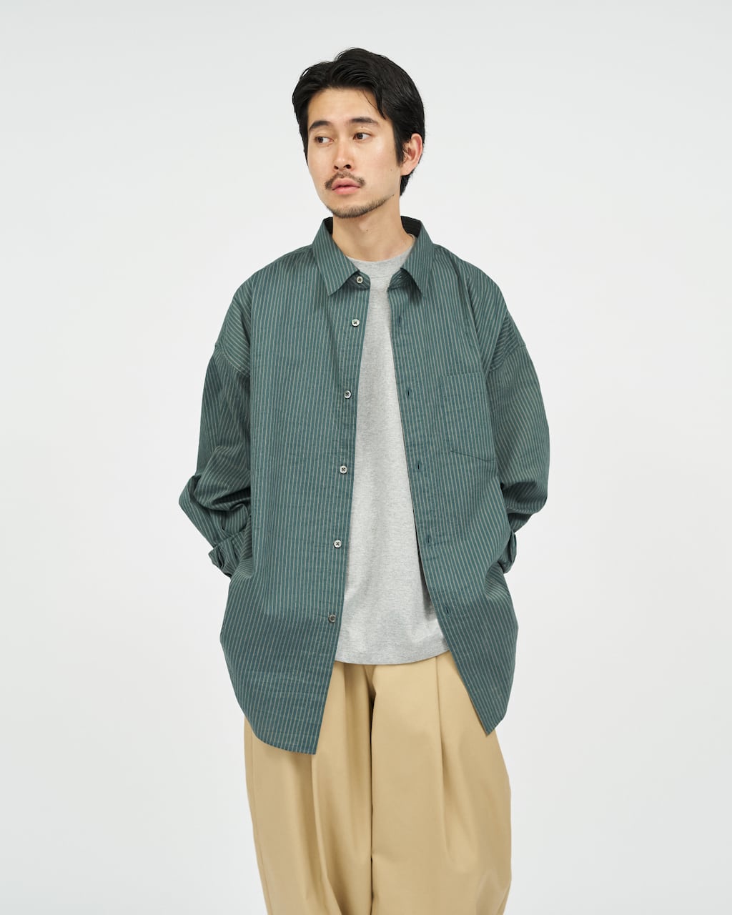 FreshService HRAFTeX® L/S STRIPE SHIRT | HUMAN and THINGS
