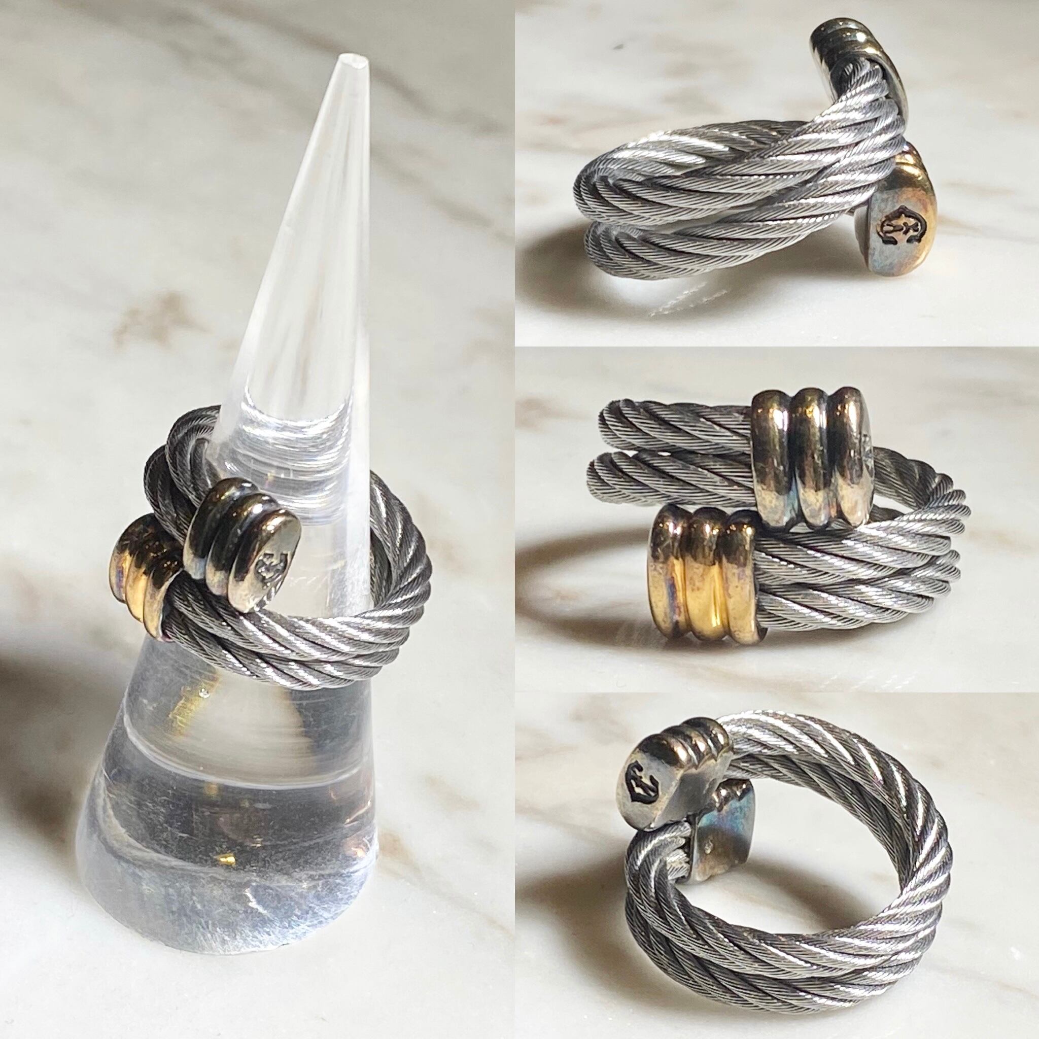 PHILLIP CHARRIOL metal wire ring | NOIR ONLINE