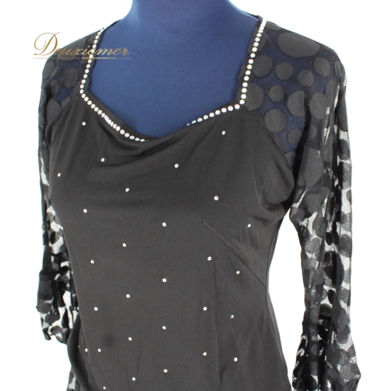 社交ダンス 衣装 スタンダード 上下セット ツーピース パーティ衣装 女性用 レディース オールシーズン 黒 SICO-PON ブラック系 ラインストーン ラインストーン付き ドレス スカート おしゃれ フェミニン ダンスウェア エレガント 高品質 伸縮性あり ブラックカラーフォーマル クリスマスパーティー 結婚式 二次会 社交ダンス衣装 レディース衣装 おすすめ シンプル スタイリッシュ 可愛い