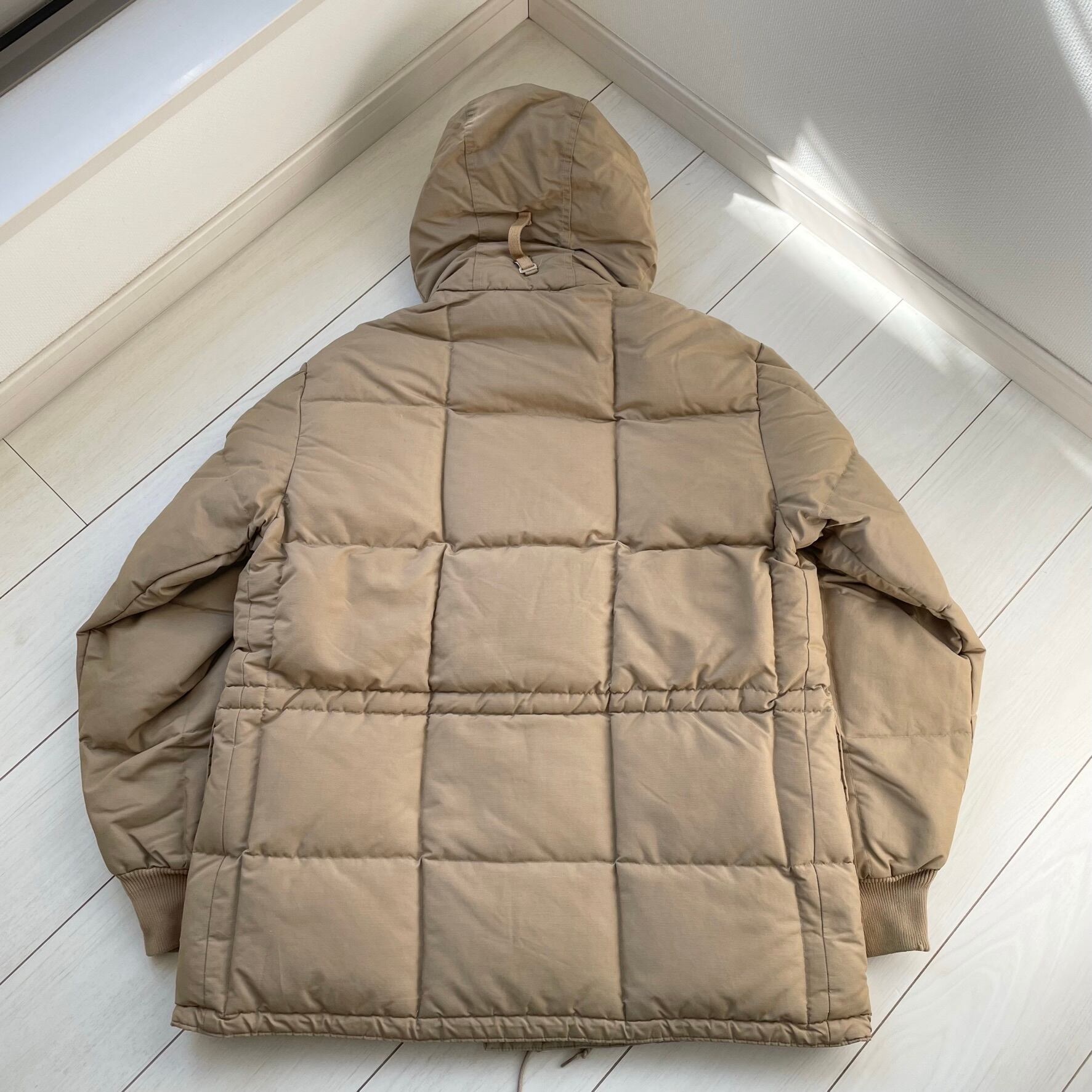 sizeM 70s 80s 黒タグ eddie bauer ビンテージ カラコラム ダウン ...