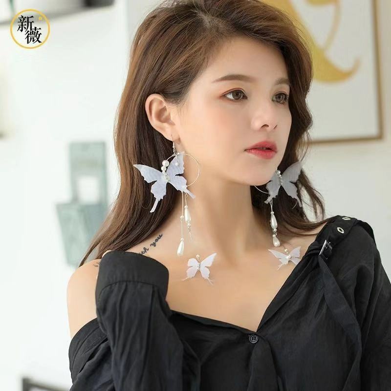 女性に人気 イヤリング 蝶 エレガント ファッション クリスタル かわいい 韓国 ギフト C401 11 Www Everyeventguide Com