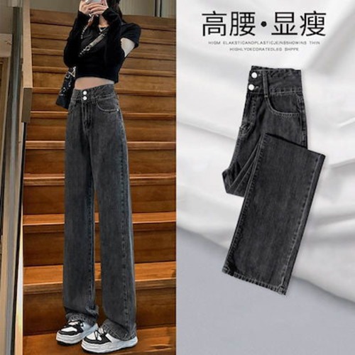 新作 ガウチョパンツ ハイウエスト ワイドパンツ ゆとりがある 垂下感 ストレートシリンダ やせて見える ワイドパンツ レディース