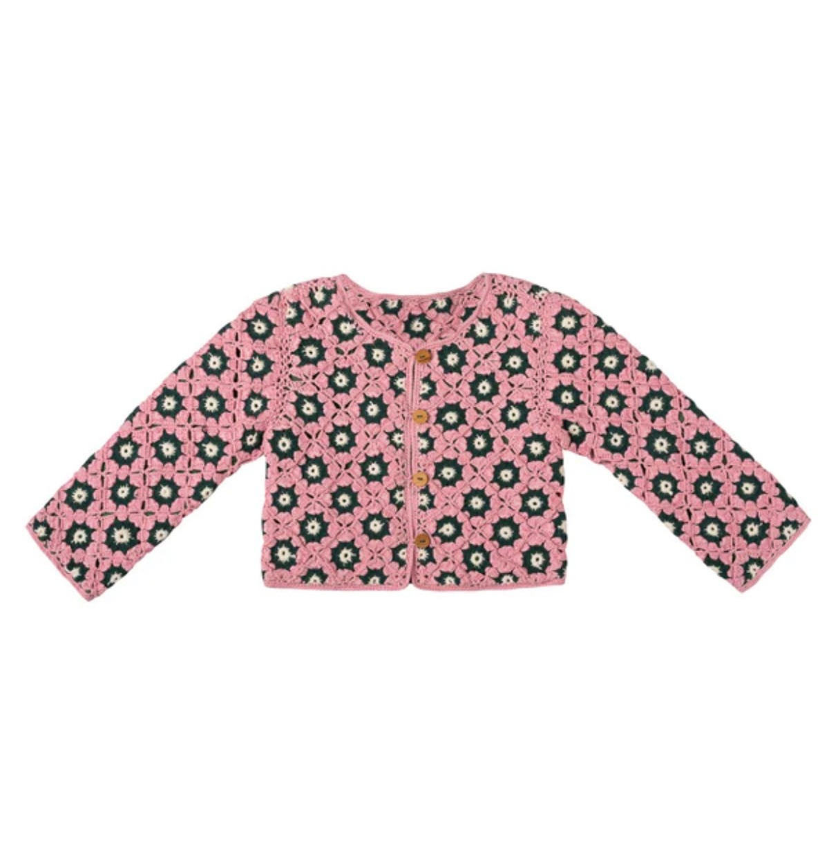 Sunday Cardigan/moss pink littlebonheur