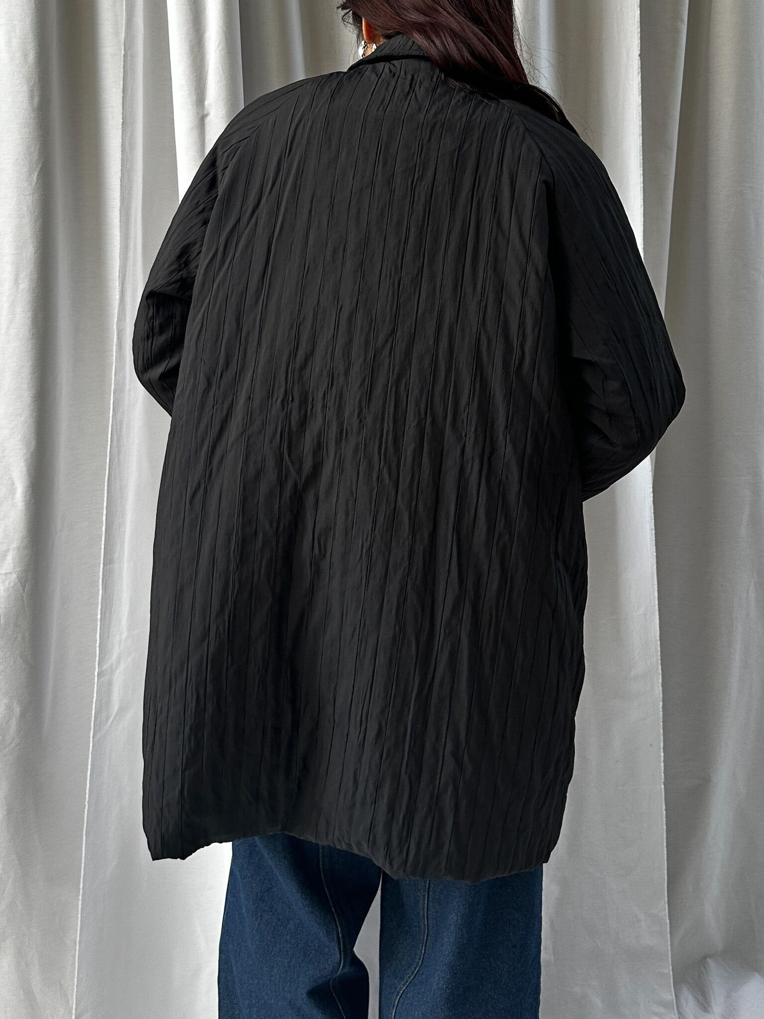 JQ STRIPED STANDCOLLAR COAT(ｼﾞｬｶﾞｰﾄﾞｽﾄﾗｲﾌﾟｽﾃﾝｶﾗｰｺｰﾄ）【5546091