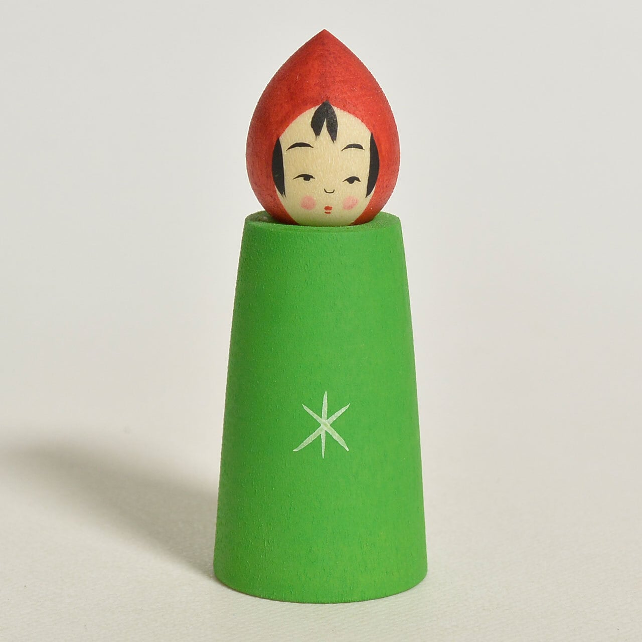 キャンドルちゃんこけし 約2寸 約6cm 鈴木明 工人（作並系）#2383