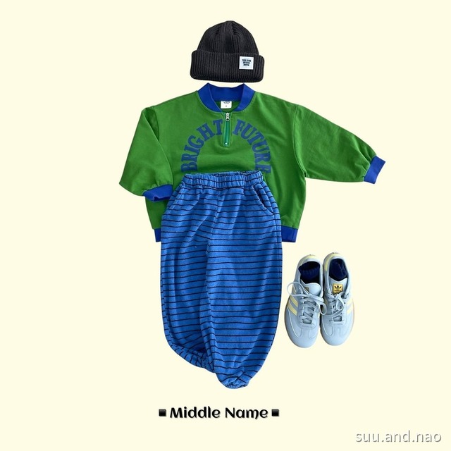 取寄：middlename テリーボーダージョガーパンツ/Jr※送料無料