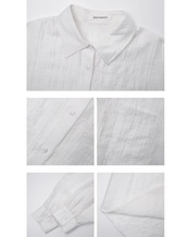 Sheer plaid oversized Shirt L0068