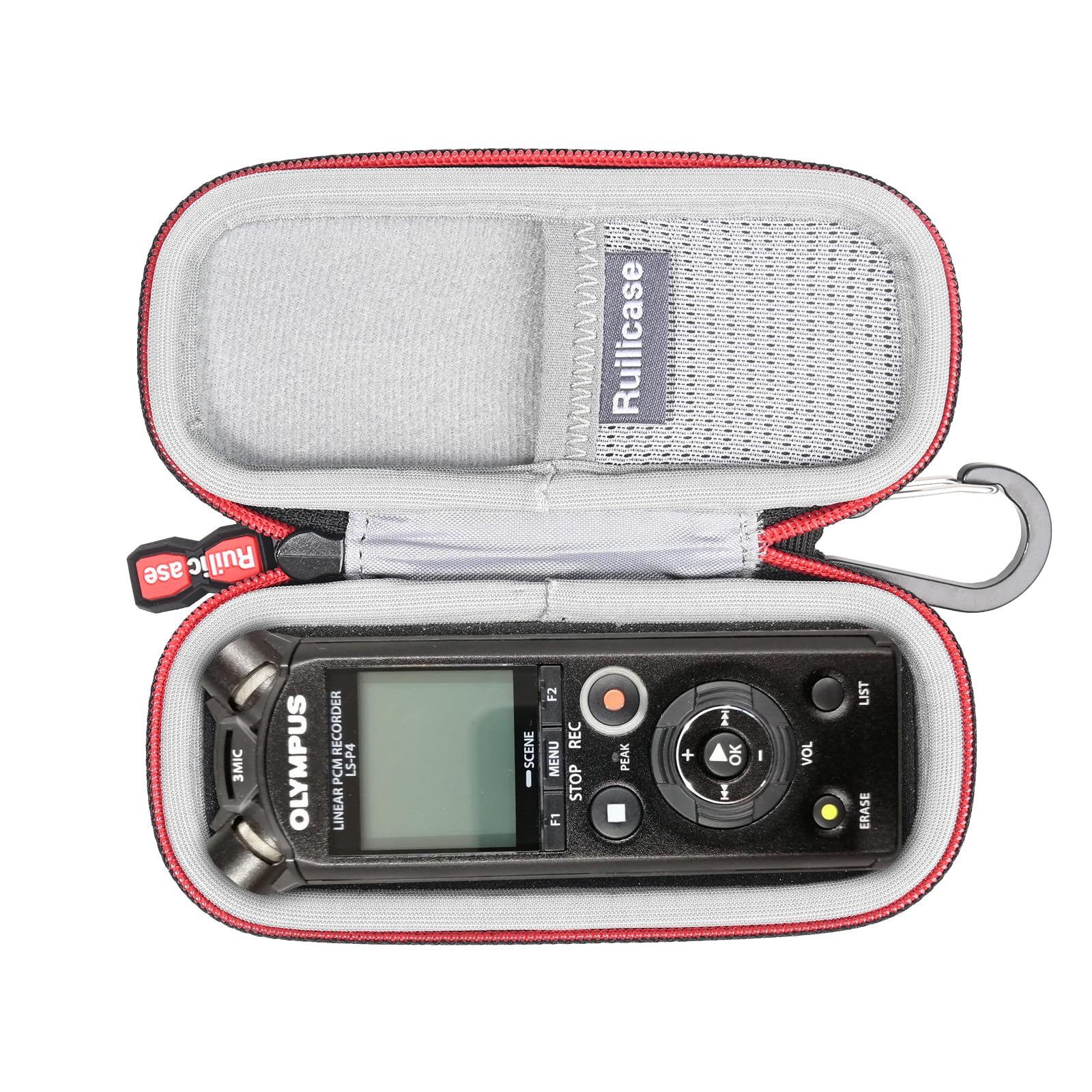 【特価処分】ケース OM SYSTEM WS-882/WS-883 オリンパス OLYMPUS ステレオICレコーダー VoiceTrek DM-750、VN-551PC、VN-541PC、V-873、V-872、V-882、PCMレコーダー LS-P5 、PCMレコーダー LS-P4、パナソニック ICレコーダー RR-XS470-K/RR-XS370-K B等機種に対応