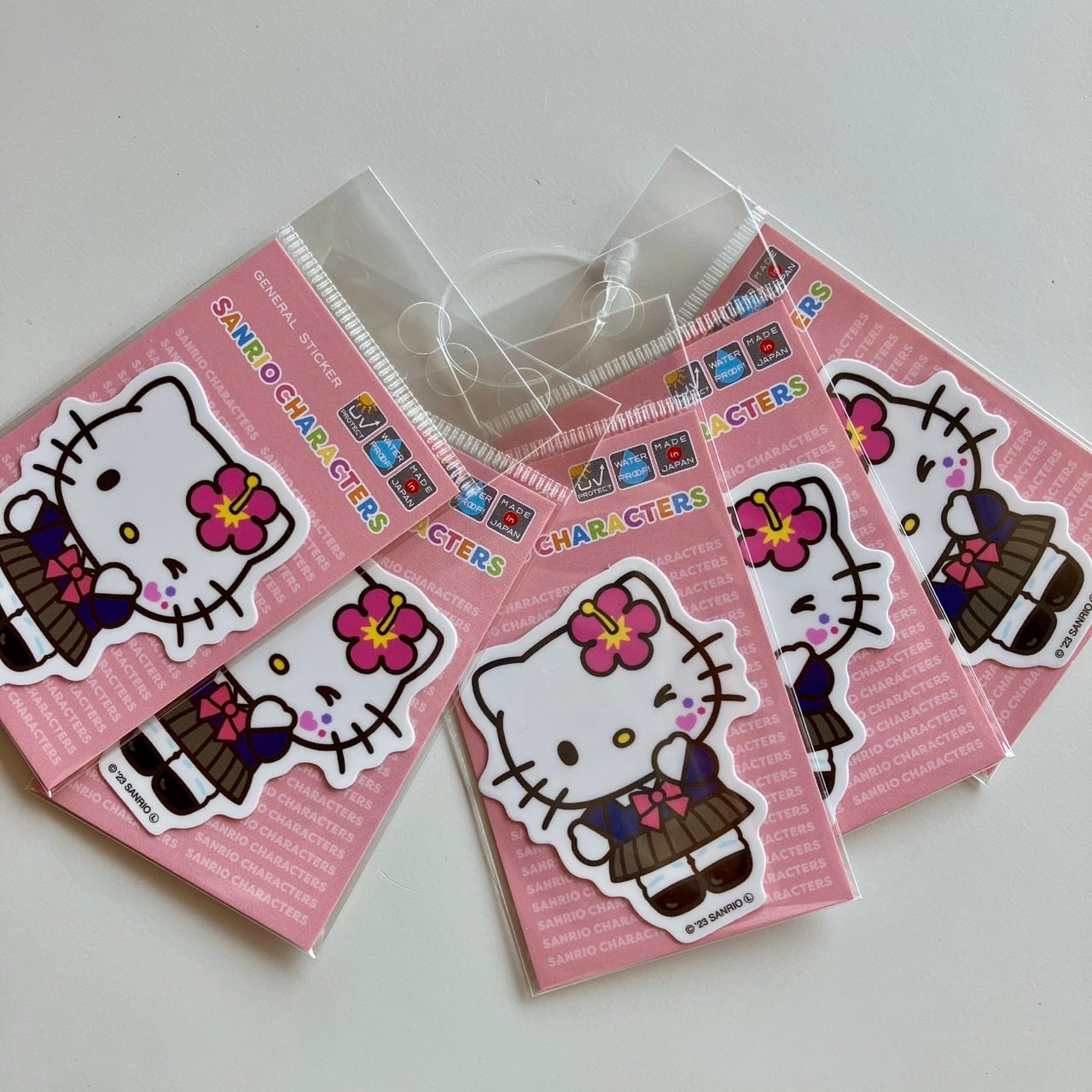 サンリオ 平成コギャル ハローキティ 055 ダイカットミニステッカー CA40