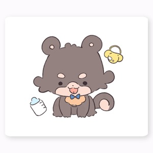 NEW ぬいしば黒　ステッカー