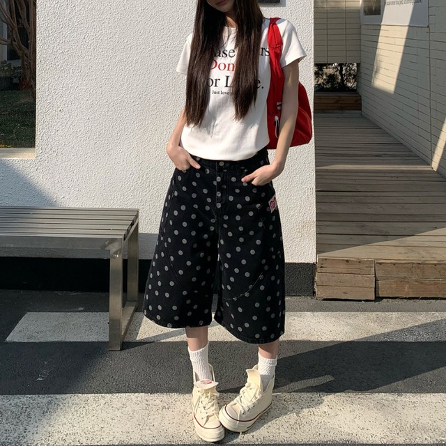 dot cropped pants　ドットクロップドパンツ　J1769