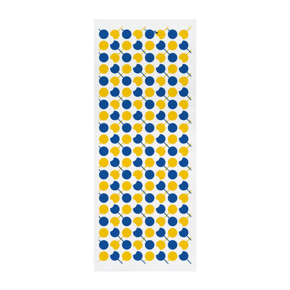 てぬぐい 「団子アーガイル」黄×青