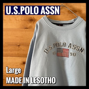 【U.S. POLO ASSN.】刺繍ロゴ スウェット トレーナー サイズL アメリカ古着