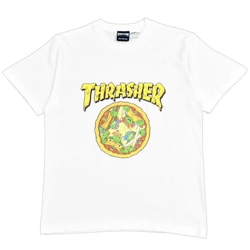 THRASHER(スラッシャー) TURTLES S/S TEE タートルズ Tシャツ ホワイト THTUR-ST003