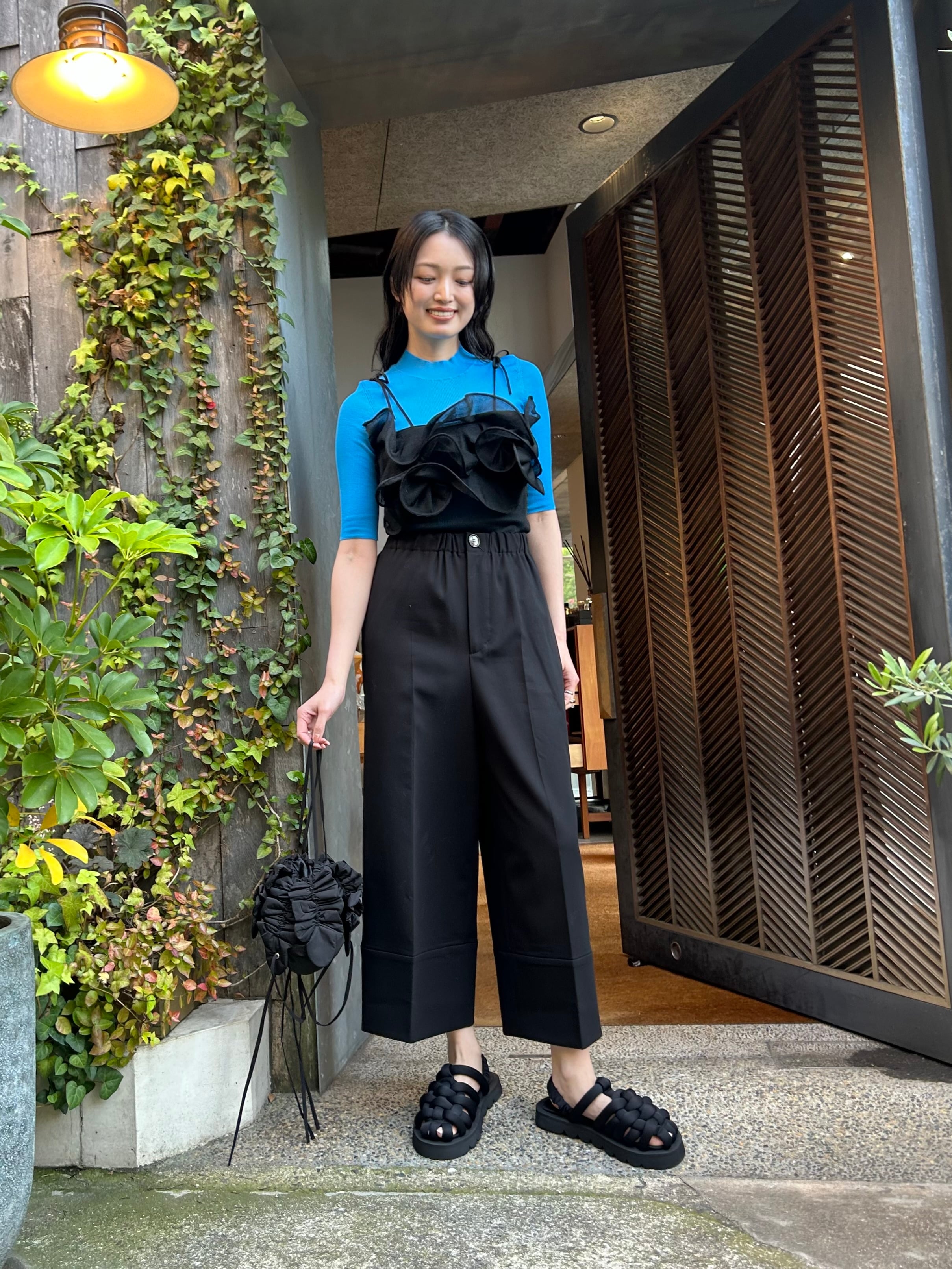 24AW】ENFOLD エンフォルド / CROPPED WIDE-TROUSERS / ワイド 24AW】ENFOLD エンフォルド / CROPPED WIDE-TROUSERS / ワイド