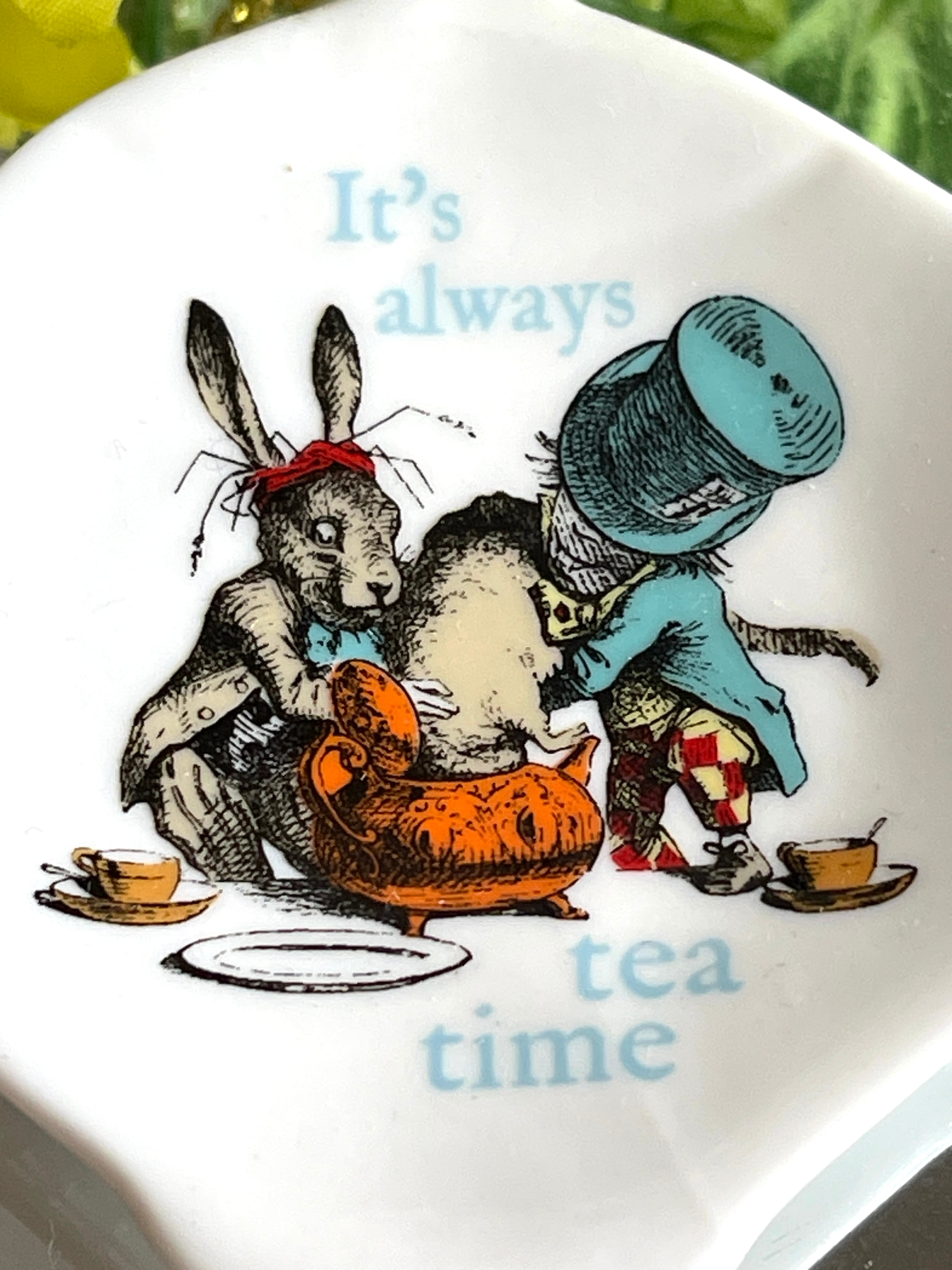 ◇ティーバッグトレイ◇お茶会◇アリス◇陶器◇◇英国◇◇◇ | Merry