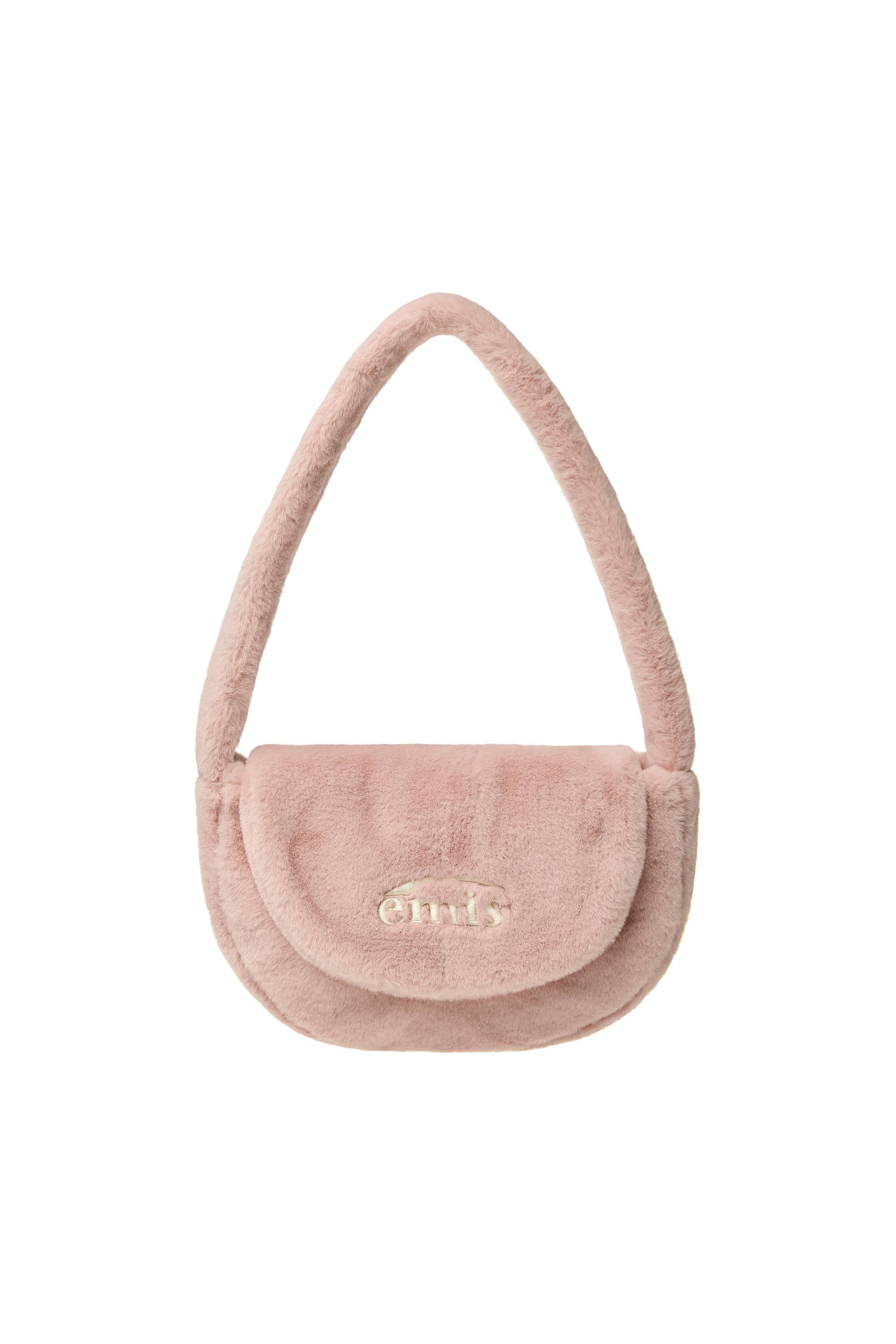 ★正規品★ 【EMIS】 FUR HALF MOON FLAP BAG ★送料・関税込★ ☆【emis】 FUR HALF MOON FLAP BAG-3color | もごつ