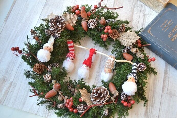 リスとどんぐり達のリース リスとどんぐり達のリース momonoheya_hoiku 💗どんぐりころころリース