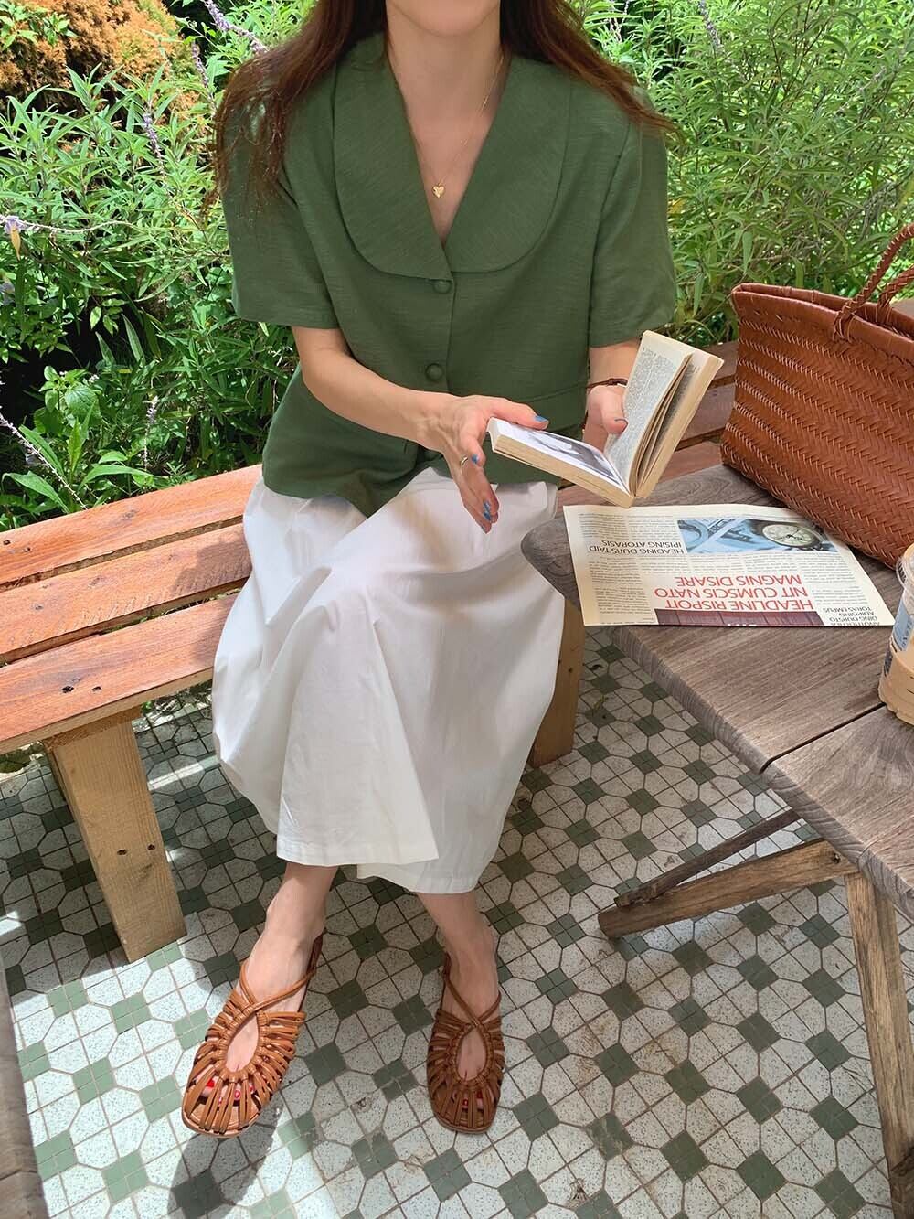 スカート カジュアルサマートップス 夏物 ビッグFスモールZ韓国67823564387