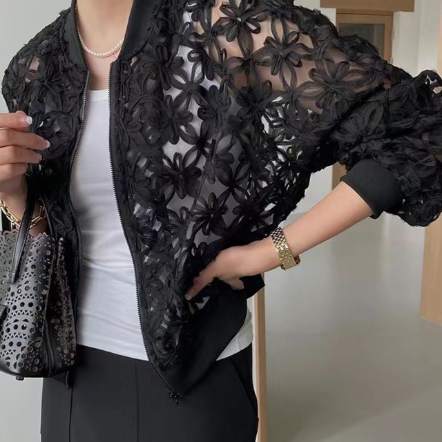 Zip-up Short-length Blouson L00619