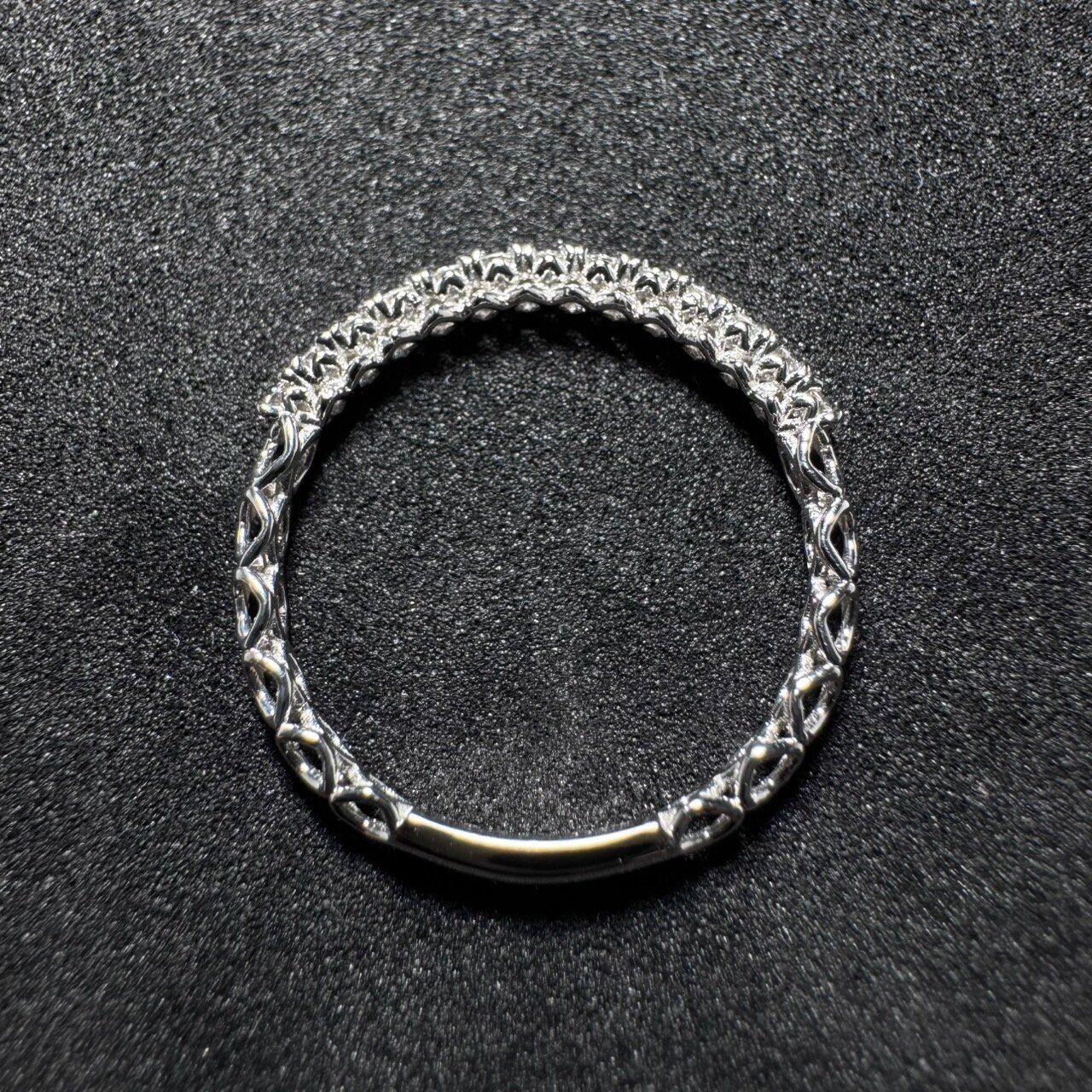 Pt900 ダイヤモンド 0.20ct ハーフエタニティ リング 5号 | RAGNA.BY