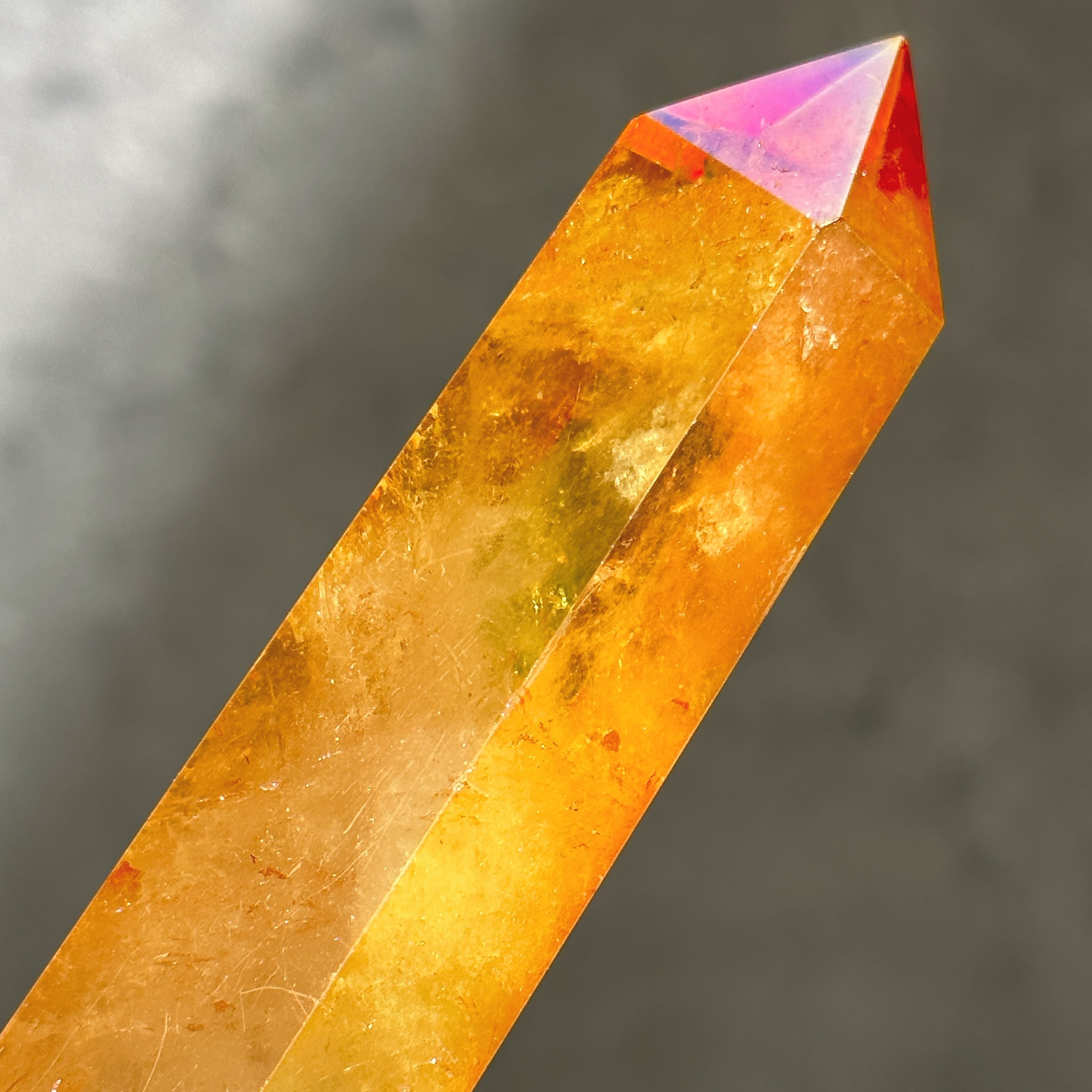 オレンジオーラクォーツ タワー12◇ Orange Aura Quartz ◇天然石
