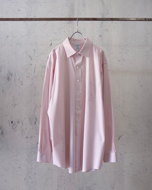 "Brooks Brothers" stripe L/S shirt (pink)